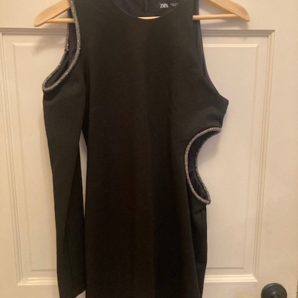 Zara cut out rhinestone dress -NWOT